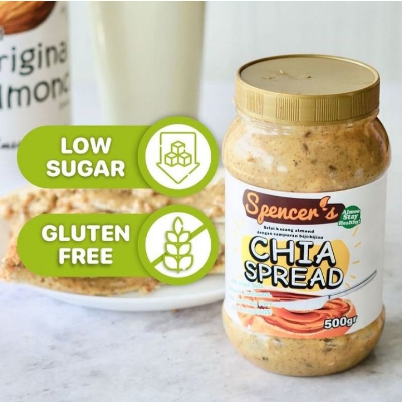 Selai Kacang dan Biji2an Jumbo Spencer's Gluten Free 500gr