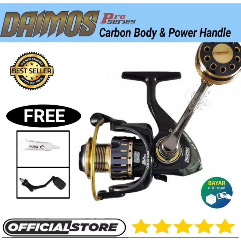REEL POWER HANDLE MAX DRAG 8KG-20KG DAIDO DAIMOS PRO UKURAN 1000 • 2000 • 3000 • 4000 • 6000