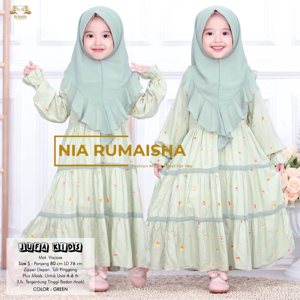 Gamis  Set Jufa Kids Ori Nia Rumaisha