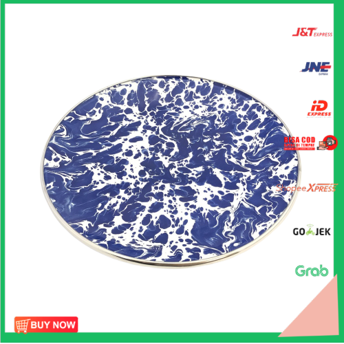 [[[BISA COD]]] Kedaung Swirl Piring Makan Motif / Table Plate 8"