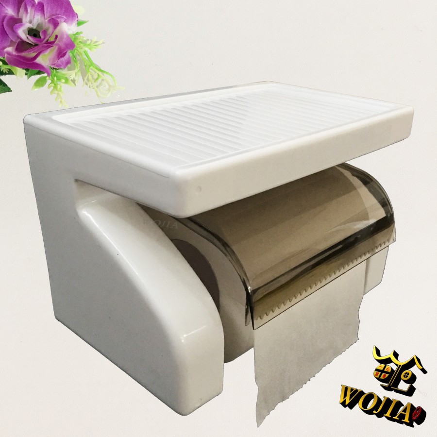 Tempat Tisu Toilet Plastik Tissue Gulung Roll Handphone HP Holder