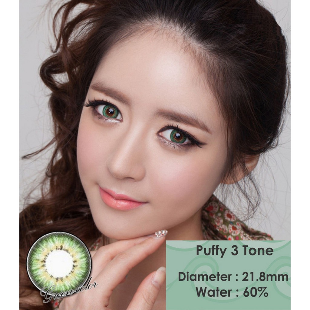 Softlens Puffy 3 Tones Green