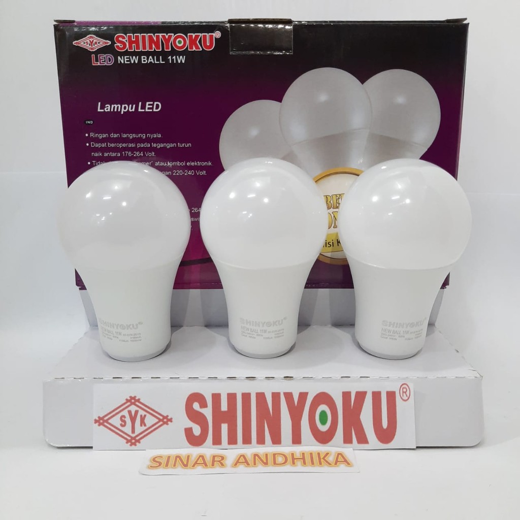 LAMPU LED SHINYOKU 11 WATT PACK