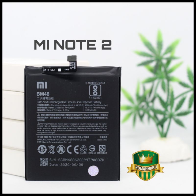 BATERAI BATRE XIAOMI MI NOTE 2 ORIGINAL