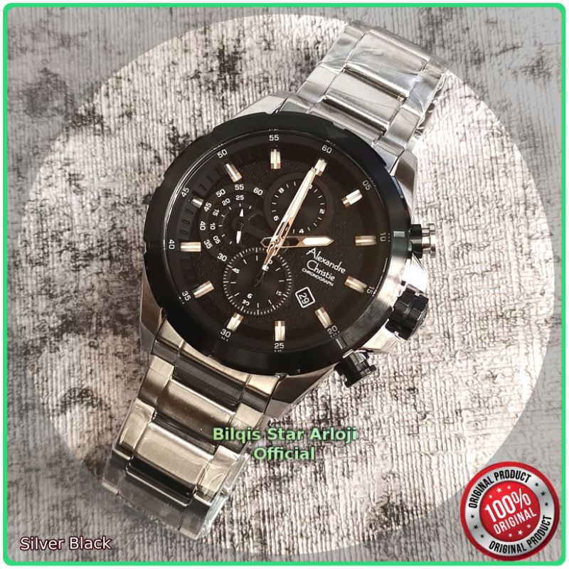Alexandre Christie Pria Ac 6508 Tali Rantai Silver Original