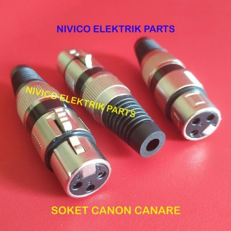 JACK MIC SOKET CANON / SOKET CANON XLR / SOKET CANON CANARE