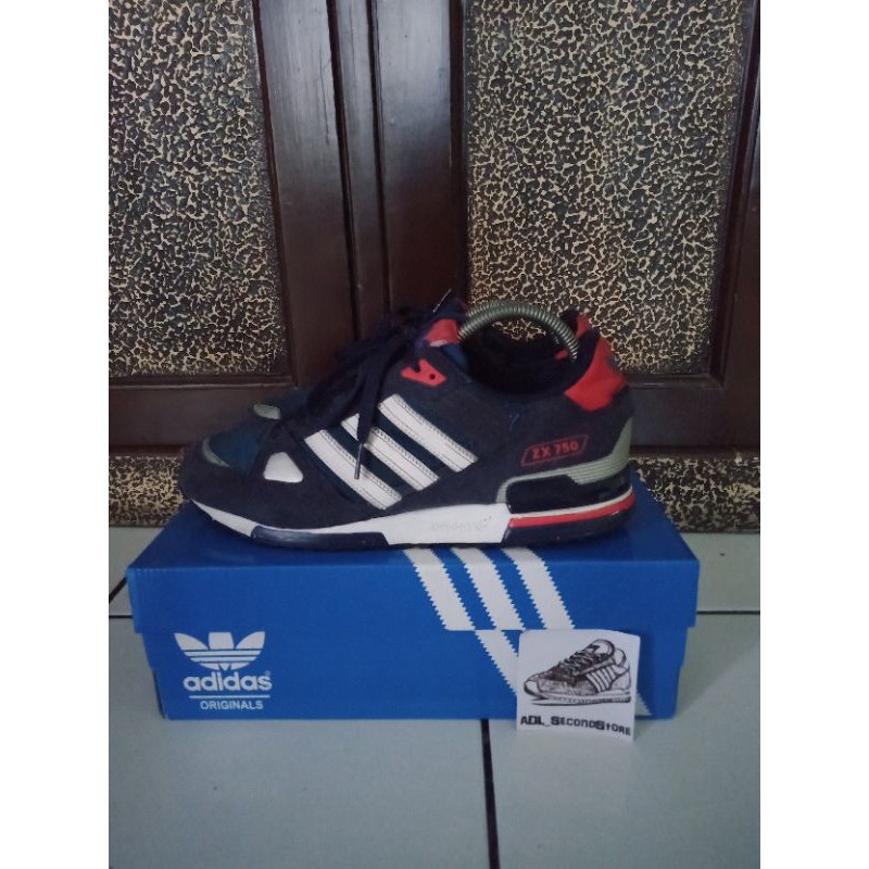 adidas zx750 navy suede second original