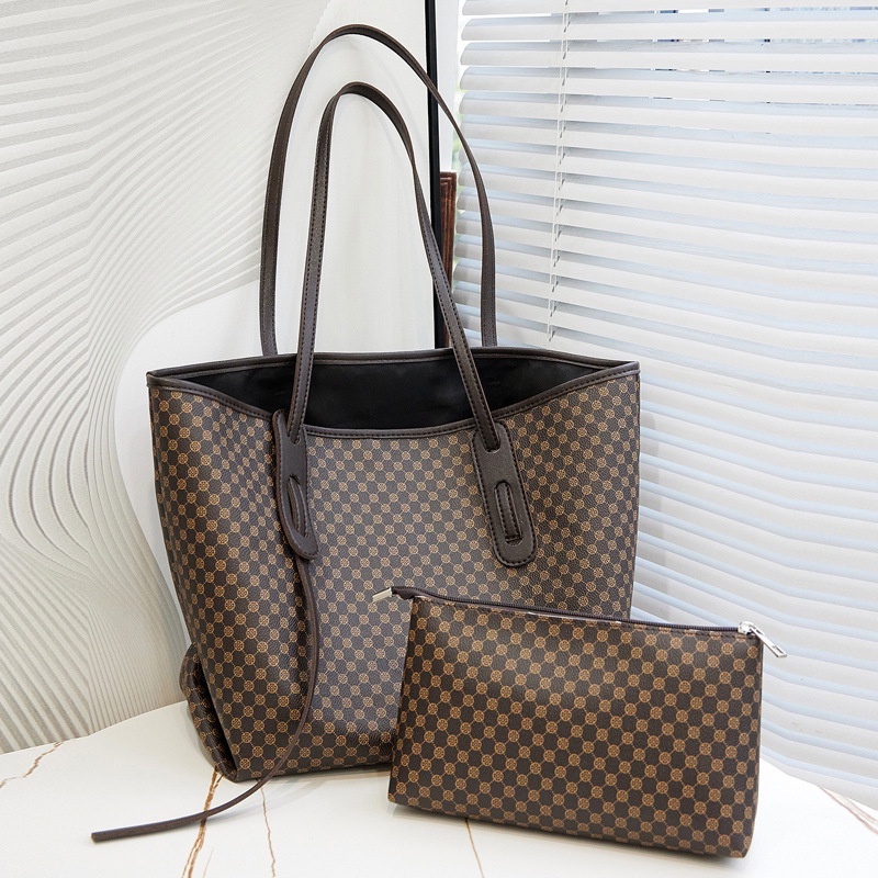Tas Belanja Sederhana Baru Tas Tote Cetak Tas Bahu Tas Tangan Tas Gambar Kapasitas Besar Tas Besar Tas Wanita Tas Desainer