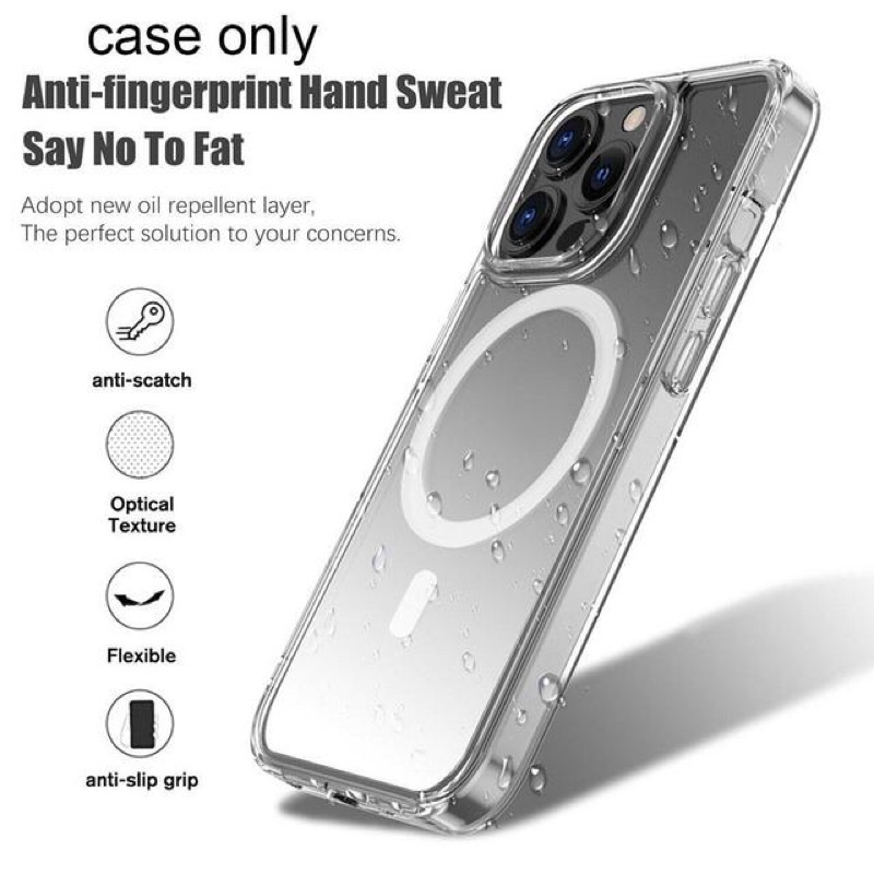 Case Iphone 11 / 11 Pro / 11 Pro Max , Casing Iphone Magsafe Clear Hybrid Bumper , Case Clear Apple