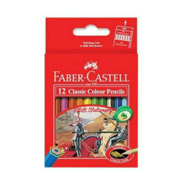 

Faber-Castell Pensil Warna Classic 12 Pendek / Pensil Warna Faber Castell 12 Warna