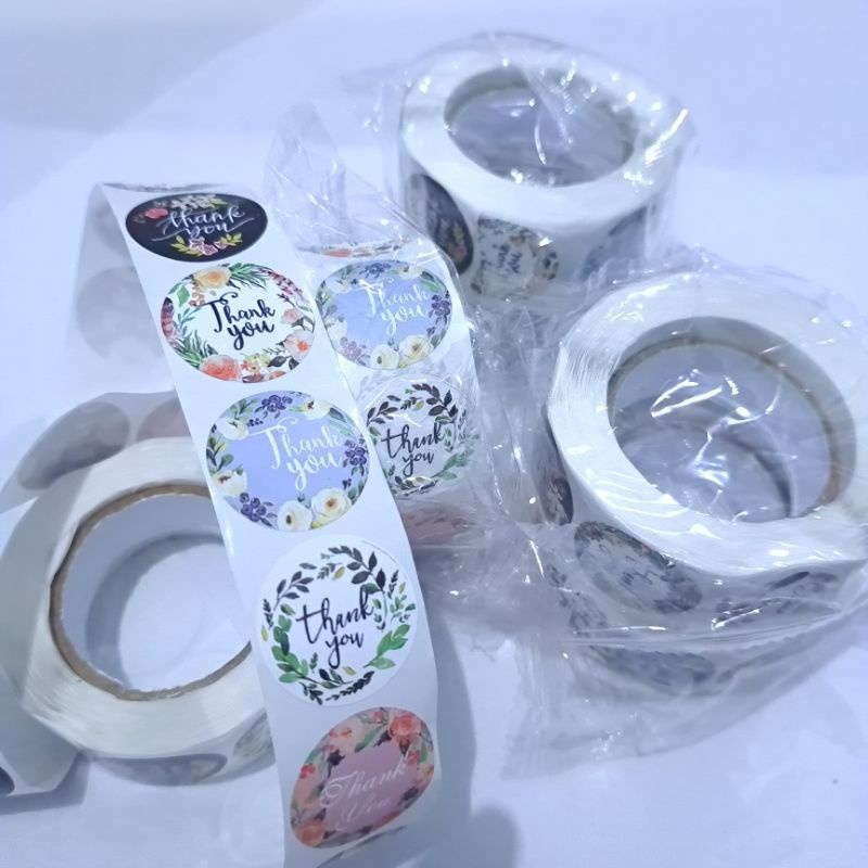 

TERMURAH...!! stiker roll isi 100pcs per rol