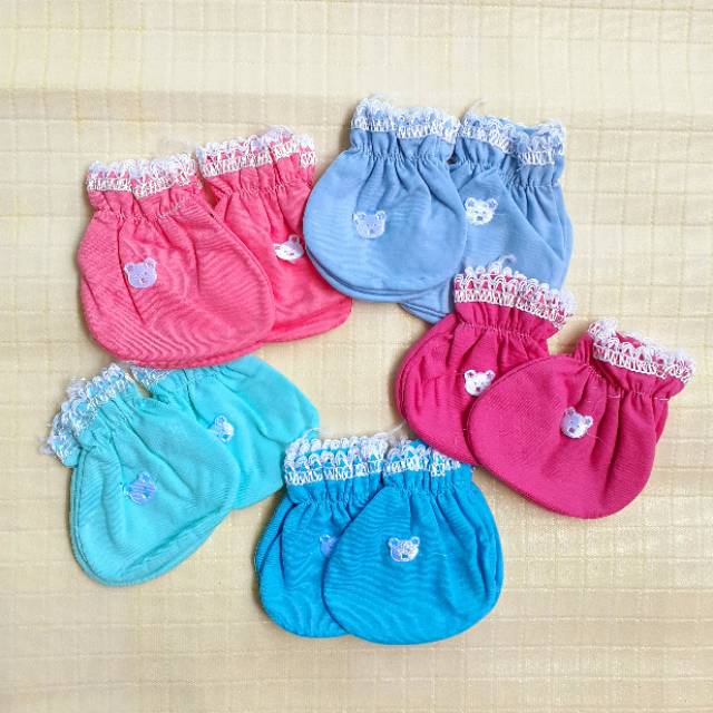 SNI Sarung Tangan Bayi Set Sarung Kaki Murah Perlengkapan Baby Baru Lahir Newborn Unisex Motif Lucu