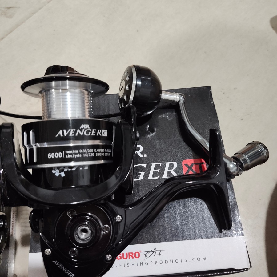 reel maguro avenger xt 6000 8000 reel laut power handel - 8000 xt