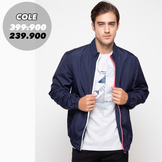 Cole Jaket Parasut Pria Navy Blue