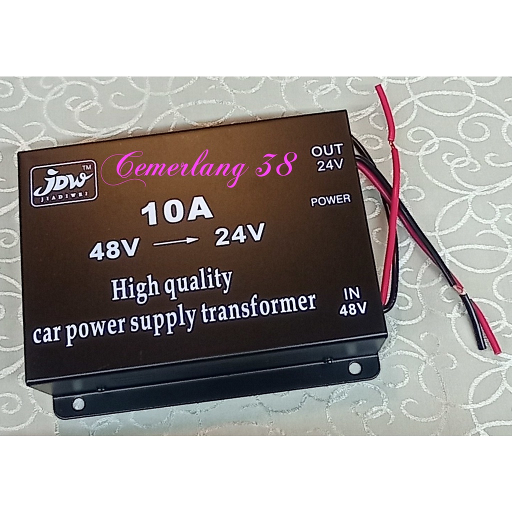 Step Down DC 48V to DC 24V 10A Car Power Supply Converter 48 V - 24 V 10 A Penurun Tegangan 48V