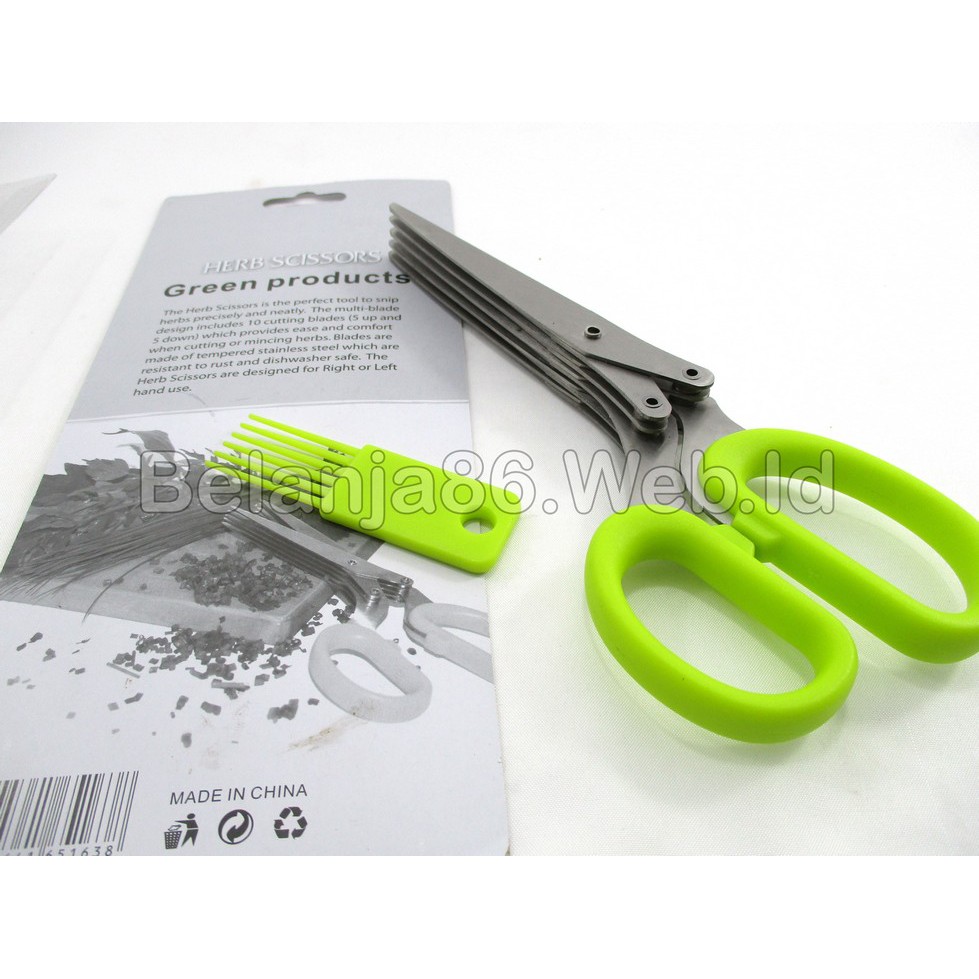 Herb Scissors Green Products - Alat Gunting Tanaman Obat Herbal