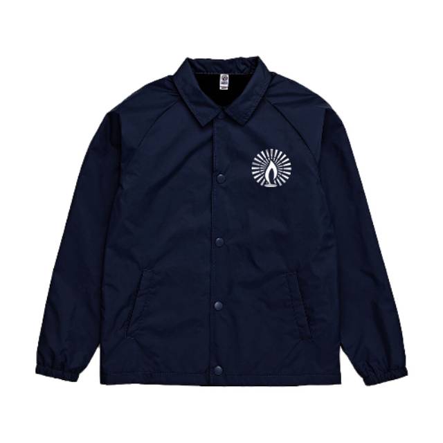 "SHINING BRIGHT" VIBRANT COACH JACKET "NAVY"