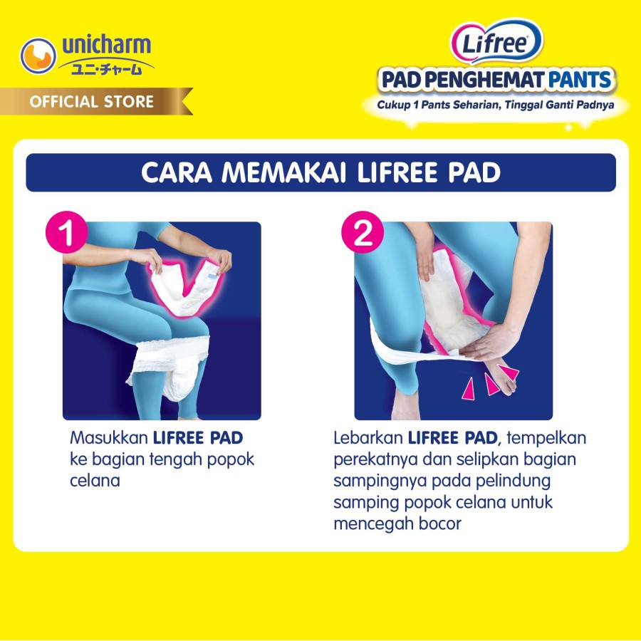 LIFREE PAD LAPISAN PENYERAP PENGHEMAT POPOK DEWASA isi15 PADS - 45 CM