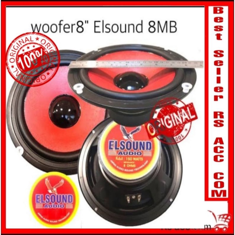 Speaker Elsound 8 MB ( 8 inch ) Magnet Besar 150 Watt