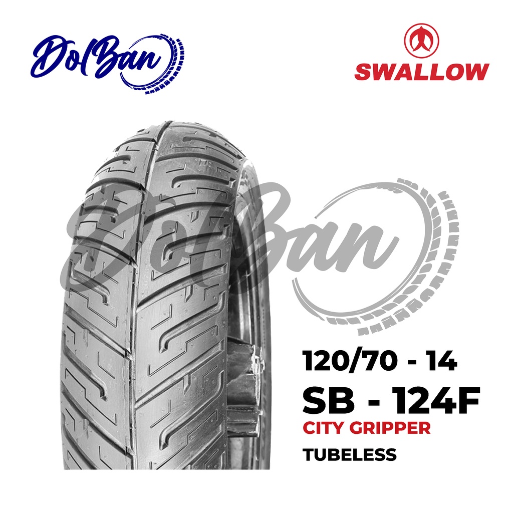 BAN LUAR SWALLOW 120/70-14 RING 14 SB-124F CITY GRIPPER TUBELESS