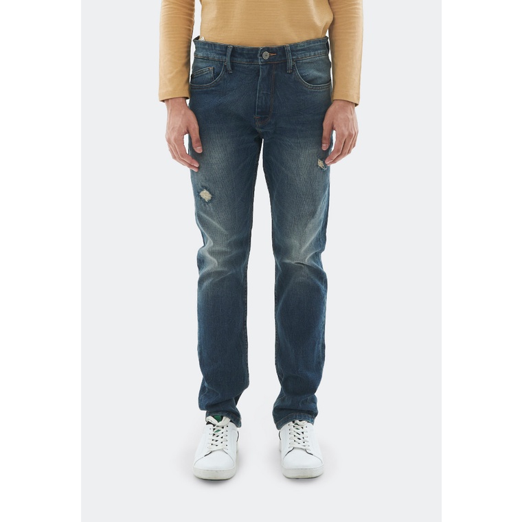 MANZONE Celana Jeans Panjang  Pria Denim HARRY - Navy