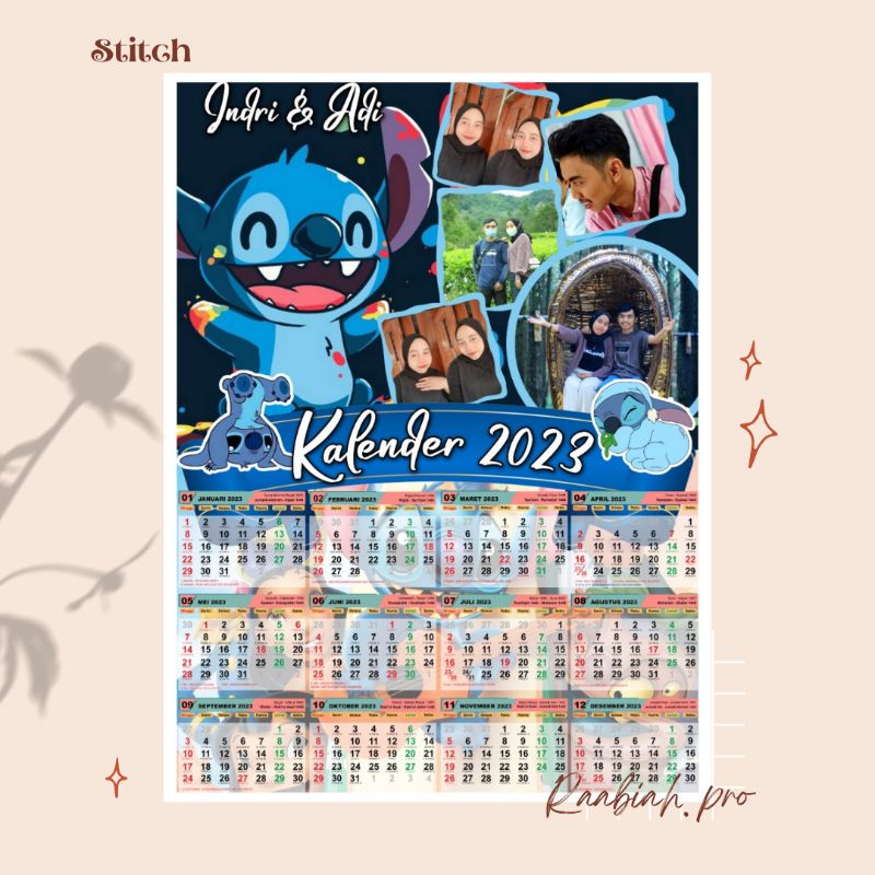 

Kalender 2023 custom Foto dan Nama Karakter Part 1
