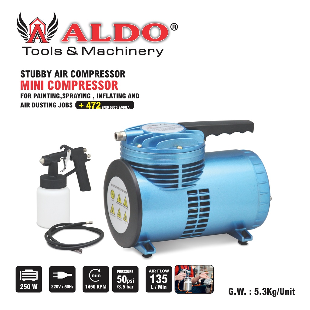 Mini Compressor 472 - Dilengkapi Sped Duco Type 472 ALDO