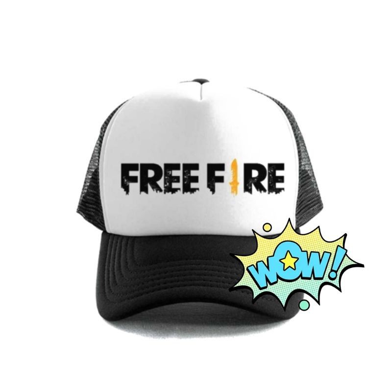 Topi Jala Trucker Distro FREE FIRE - SURABAYA CUSTOM