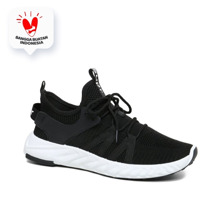 PROMO PVN SEPATU SNEAKERS PRIA IMPOR HITAM 483 T415T