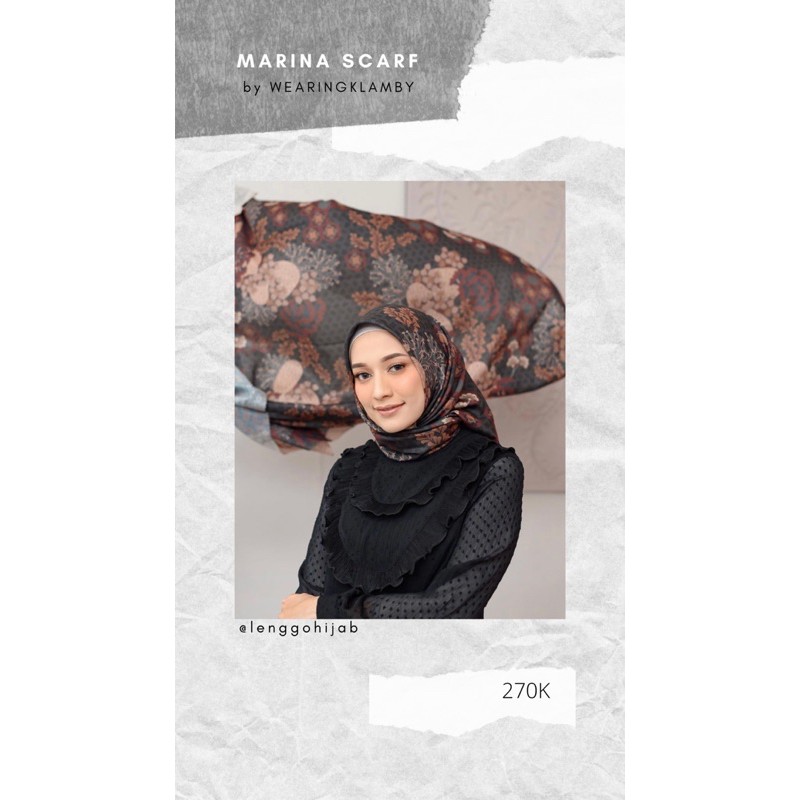 Marina Scarf Wearing Klamby