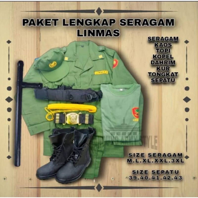 PAKET SERAGAM LINMAS.SERAGAM LINMAS TERBARU.LINMAS HIJAU.STELAN HANSIP.SERAGAM HANSIP.SERAGAM LINMAS HIJAU .SERAGAM LINMAS TERBARU