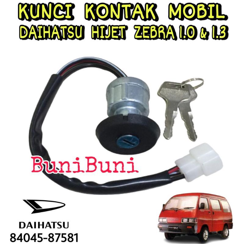 Kunci Kontak Mobil ZEBRA / Starter Switch Mobil Hijet ZEBRA 1.0 S88 &amp; 1.3 S89