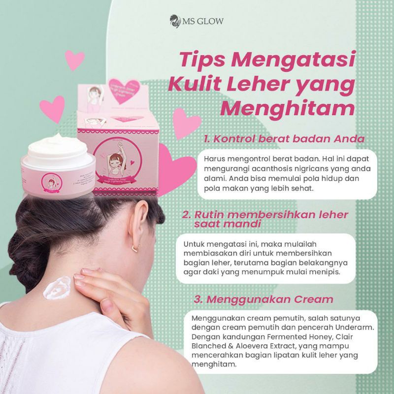 MS GLOW Underarm  (Pemutih Ketiak, Selangkangan, Lipatan Hitam)