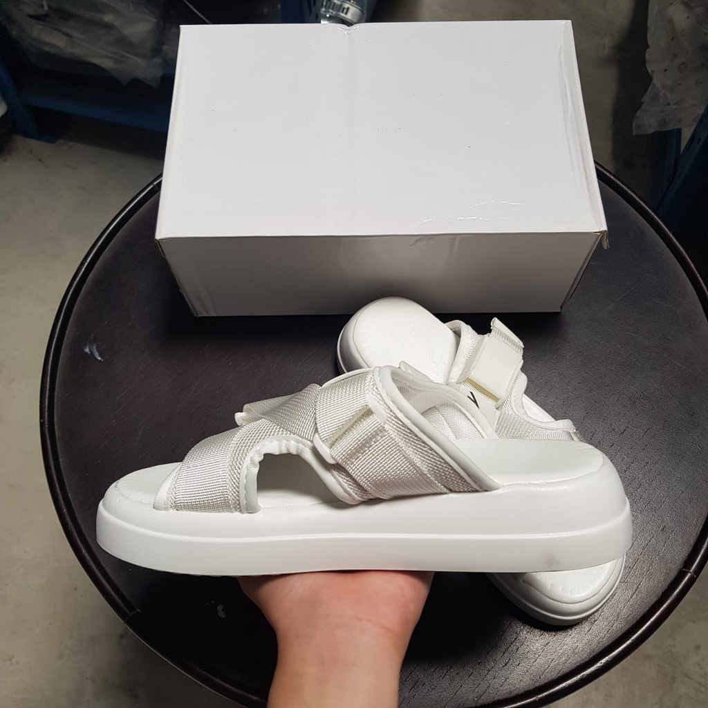 [✅BISA COD] 22889 SANDAL WANITA IMPORT DAISY KANVAS (REAL PICTURE)