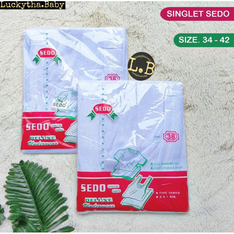 singlet pria SEDO murah bertekstur salur/ kaos dalam pria dewasa / singlet sedo