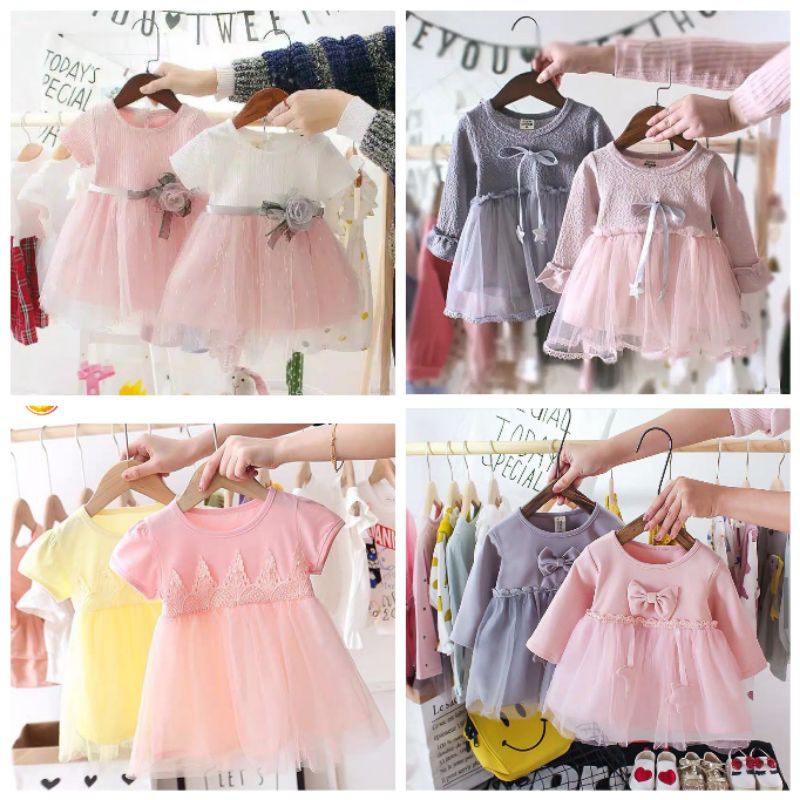  DRESS  ANAK  PEREMPUAN MOTIF BUNGA PAKAIAN ANAK  CEWEK  BAJU 