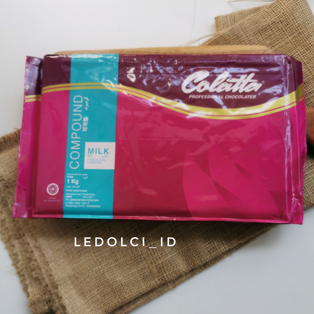 

TERMURAH! COLATTA MILK CHOCOLATE COMPOUND COKLAT SUSU 1 KG