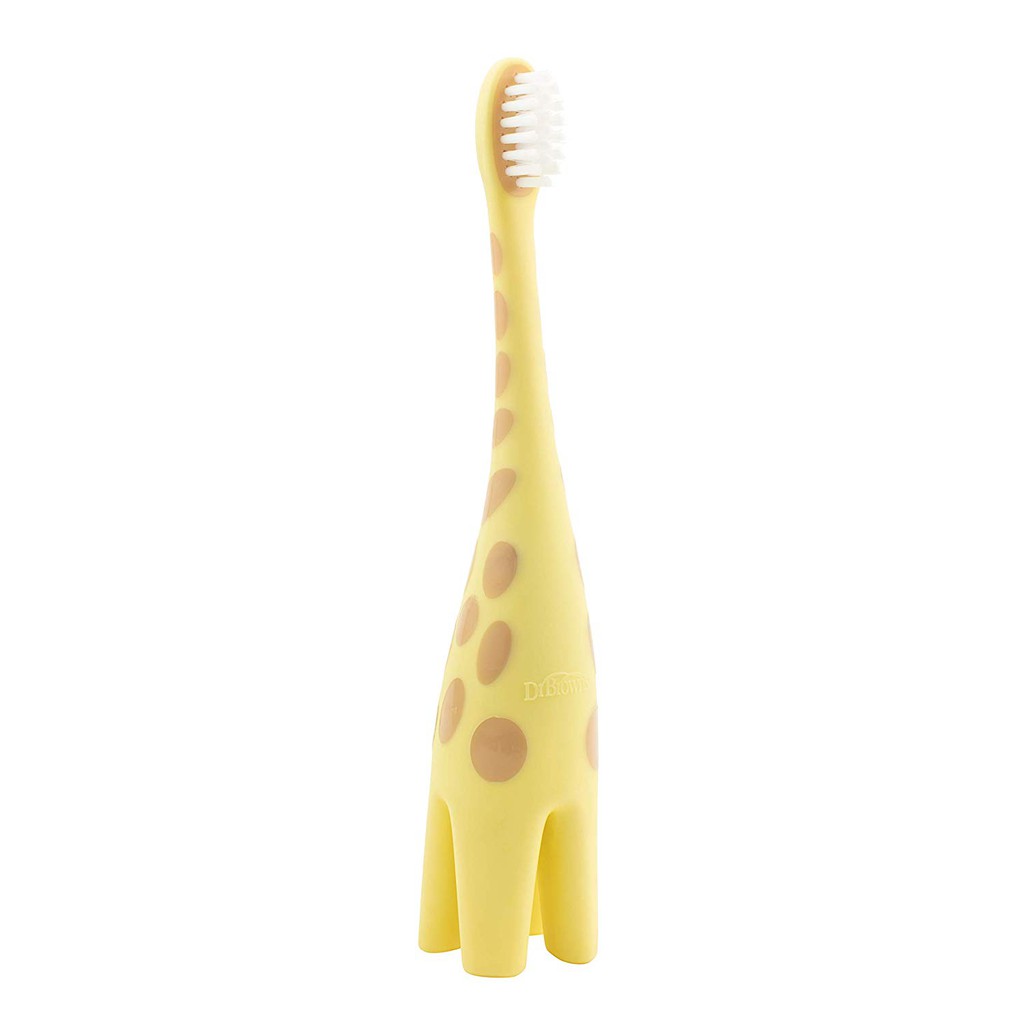 Dr Brown's - Infant to Toddler Toothbrush GIRAFFE YELLOW