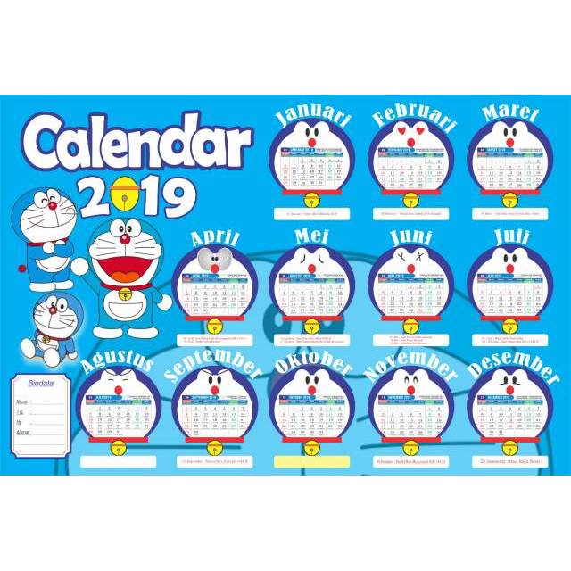 15+ Contoh Kalender Foto Doraemon - Gambar Kitan