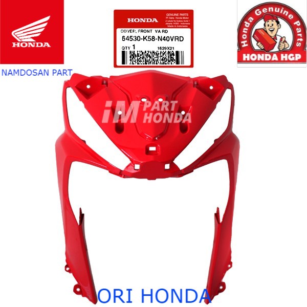 Ahm 64530-K58-N40VRD Cover Front Panel Tameng Depan Revo X Fi Merah