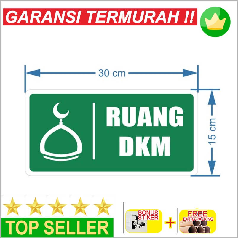 

Terlaris Rambu Masjid Ruang DKM 15cmx30cm - Akrilik / Acrylic Keren