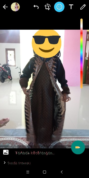 Batik Couple Keluarga Modelterbaru Motif Sorot Tengah, Ada 4 Pilihan Warna