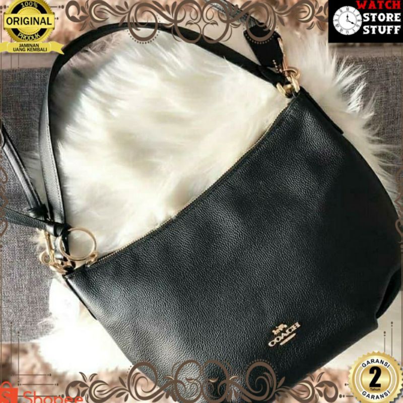 TAS WANITA COACH SMALL SKYLAR HOBO BLACK GHW SHOULDER