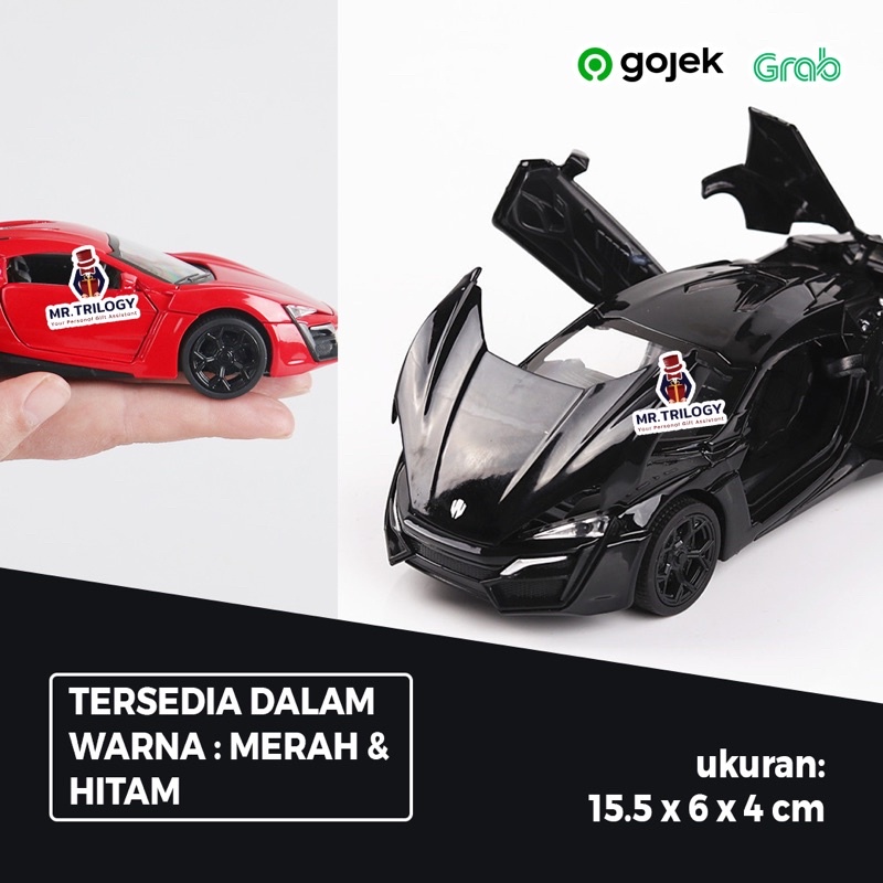 DIECAST MOBIL/ MINIATUR MOBIL LYKAN HYPERSPORT |MOBIL DIE CAST FAST AND FURIOUS KEREN MURAH BENZ BMW