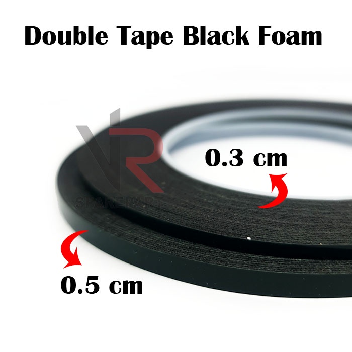 ISOLASI DOUBLE TAPE BUSA HITAM / BLACK FOAM