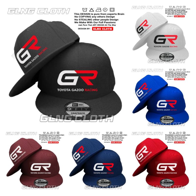 Topi GR Toyota Gazoo Racing Snapback - Topi Toyota Gazoo Racing