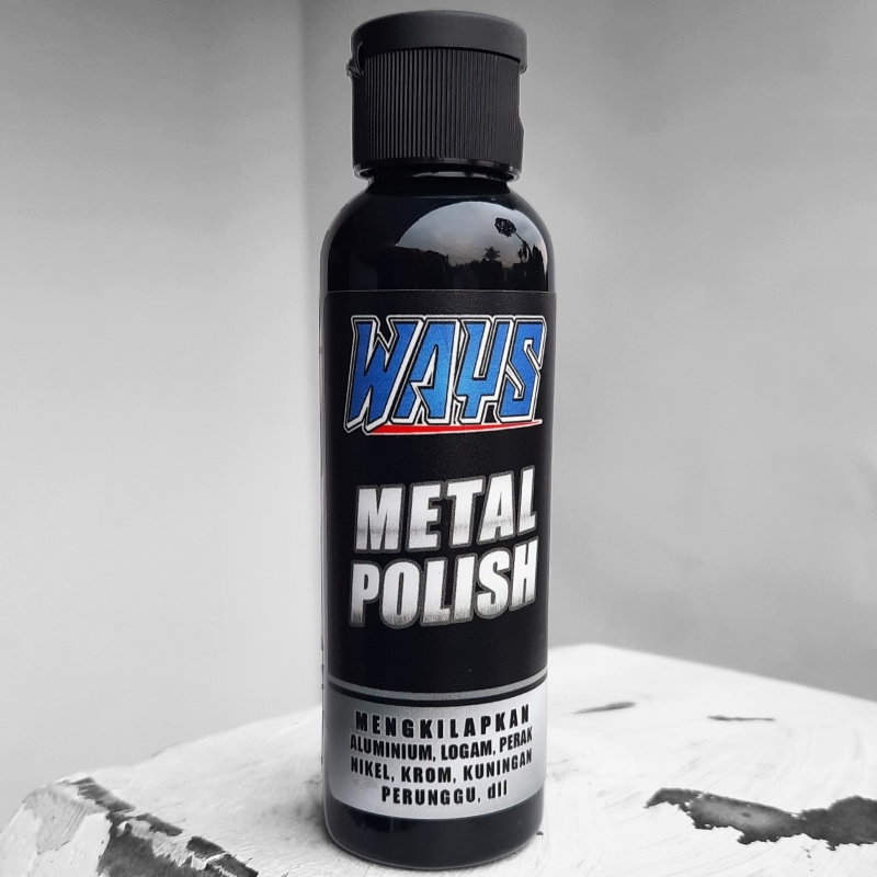 WAYS Metal Polish Pengkilap Aluminium Logam Perak Nikel Krom Kuningan Blok Mesin Motor Mobil - 100ml