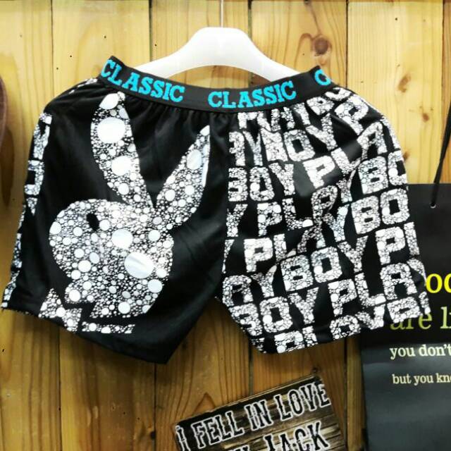 Boxer playboy black/boxer pria