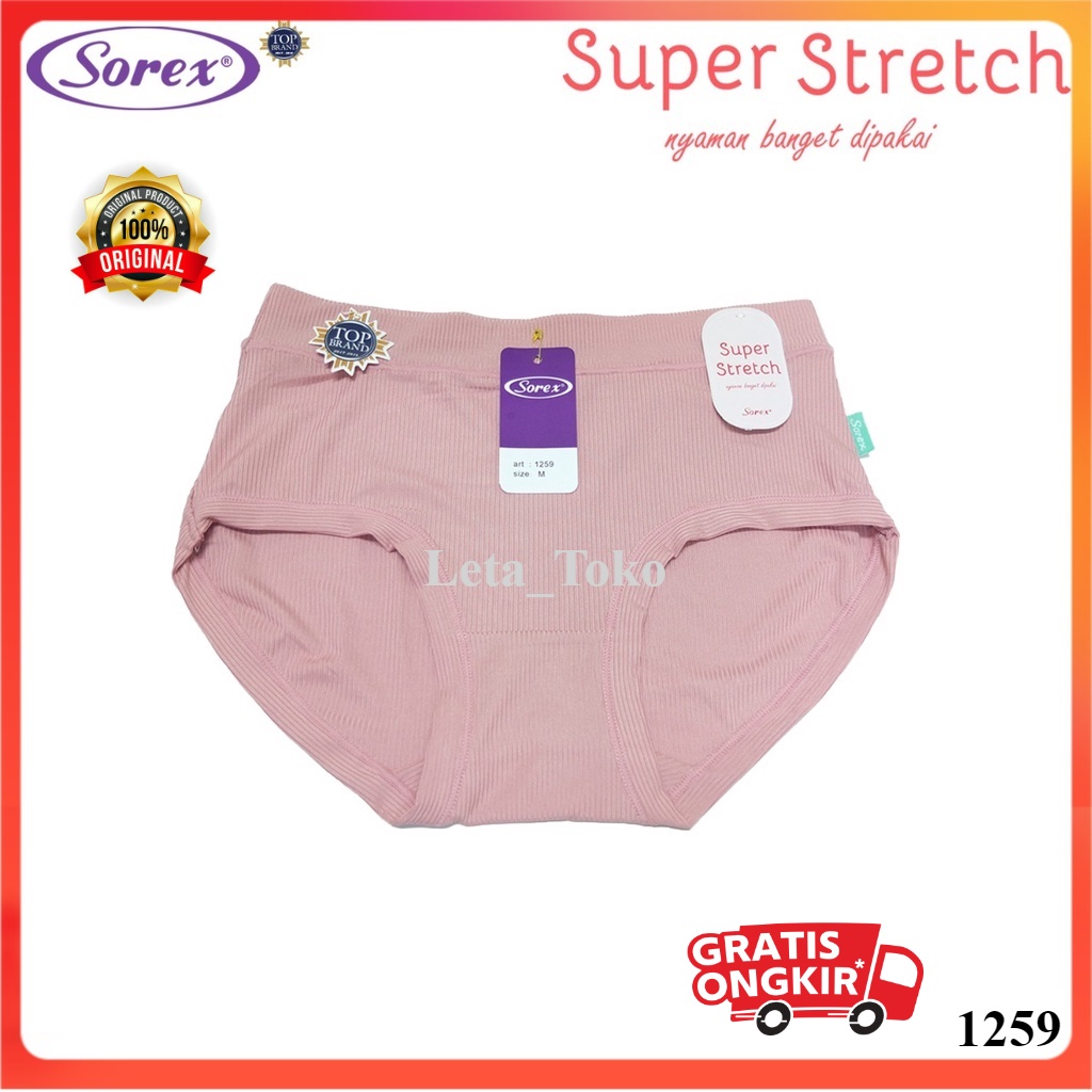Celana Dalam Wanita Lusinan Sorex Asli Super Stretch CD Cewek Sexy Renda Dewasa Midi 1 Lusin Ori Mur