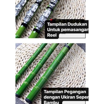 ➵ JORAN TEGEK KOLONG BAMBOO BAMBU ANTENA HIJAU 270 360 450 540 ℗